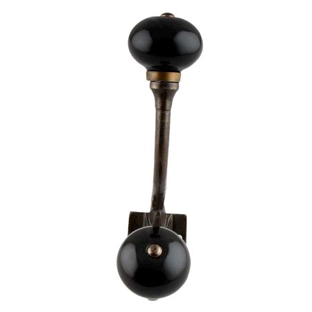Black Ceramic Antique Iron Hooks